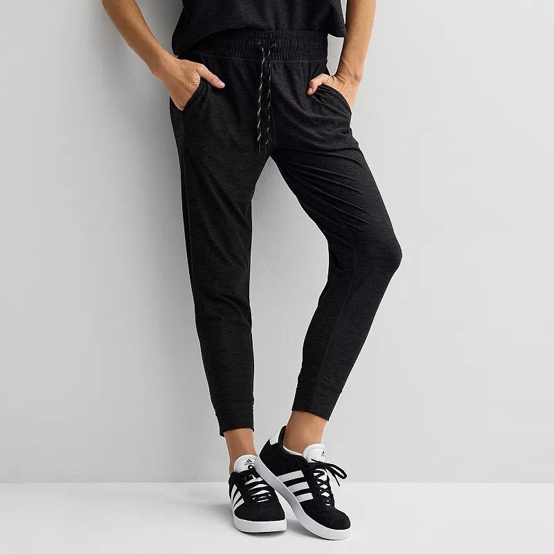 Women's FLX Wander Joggers, Size: XXL LONG, Black Grey Coal Product Image