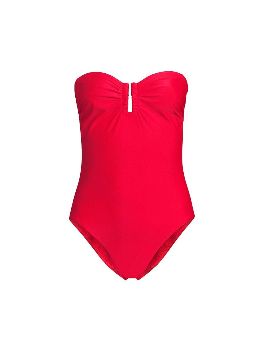 Womens Becca Strapless One-Piece Swimsuit Product Image