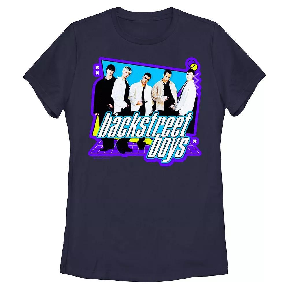 Juniors' Backstreet Boys 90's Style Graphic Tee, Women's, Size: Small, Blue Product Image