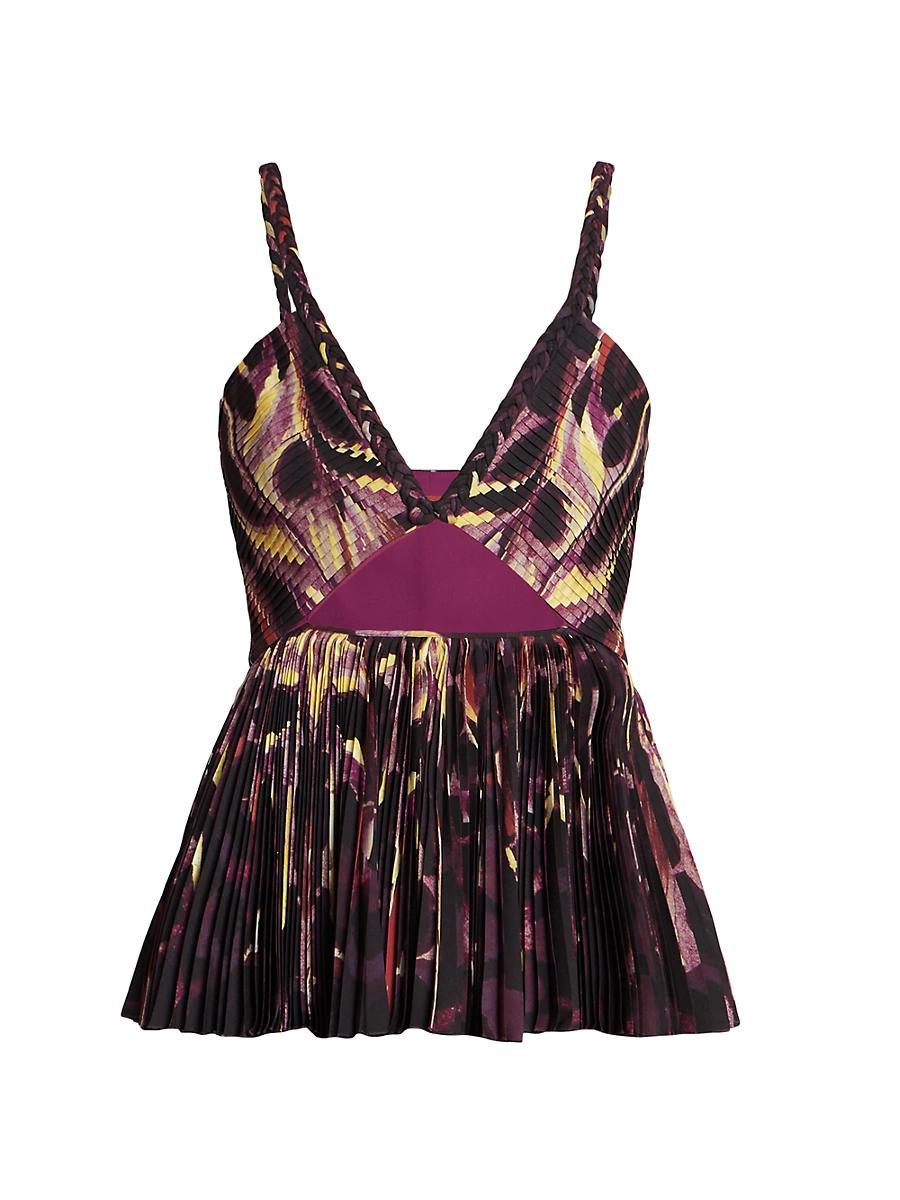 Womens Halki Pleated Cut-Out Top Product Image