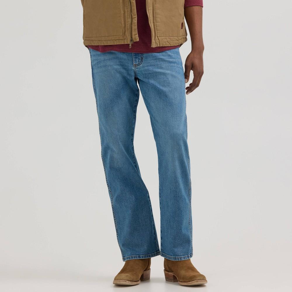 Wrangler Men's Relaxed Fit Bootcut Jeans - Medium Wash 36x29: Midweight Denim, Stretch, Mid Rise, Fly Button & Zipper Product Image