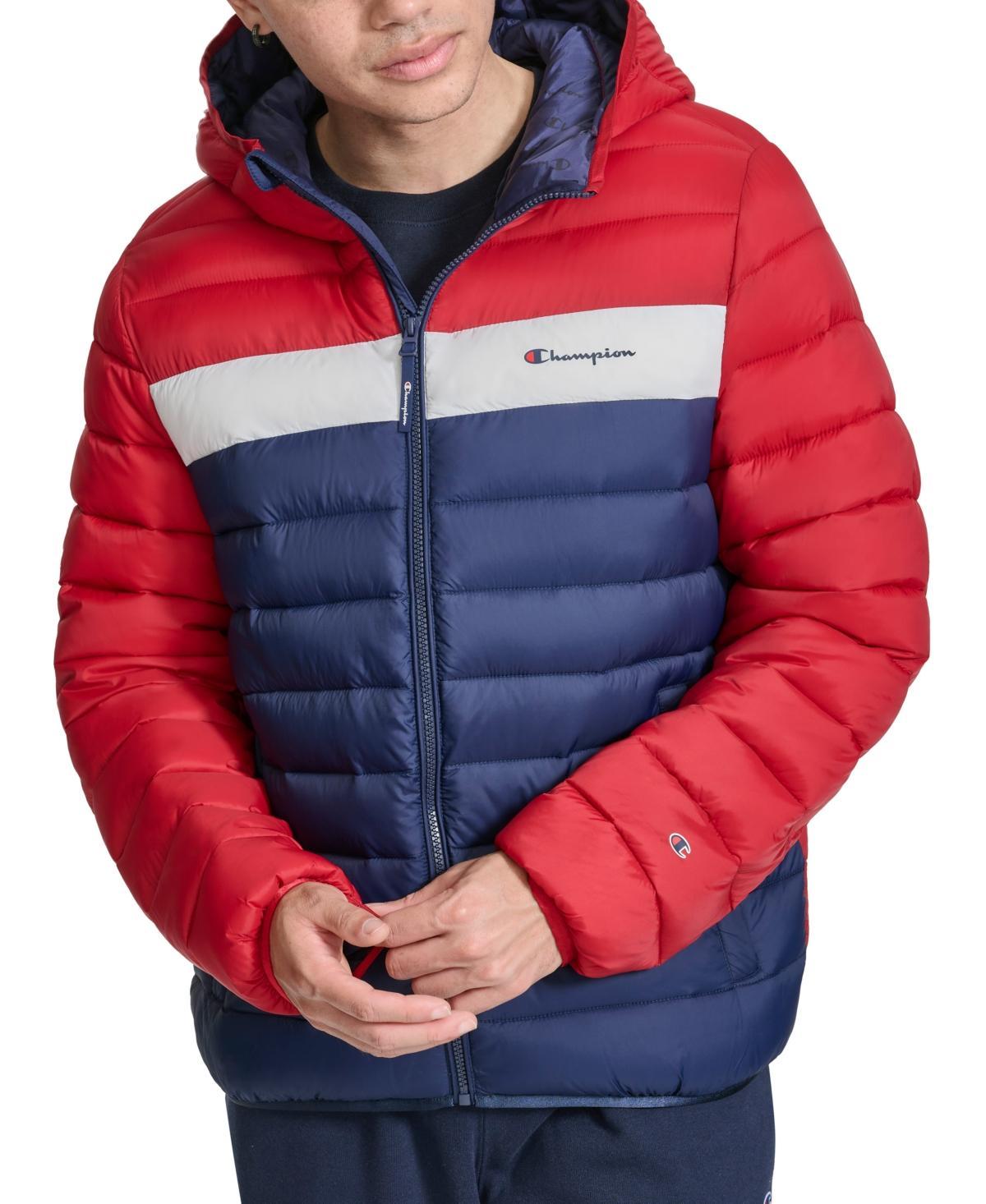 Mens Champion Lightweight Puffer Jacket with Hood Product Image
