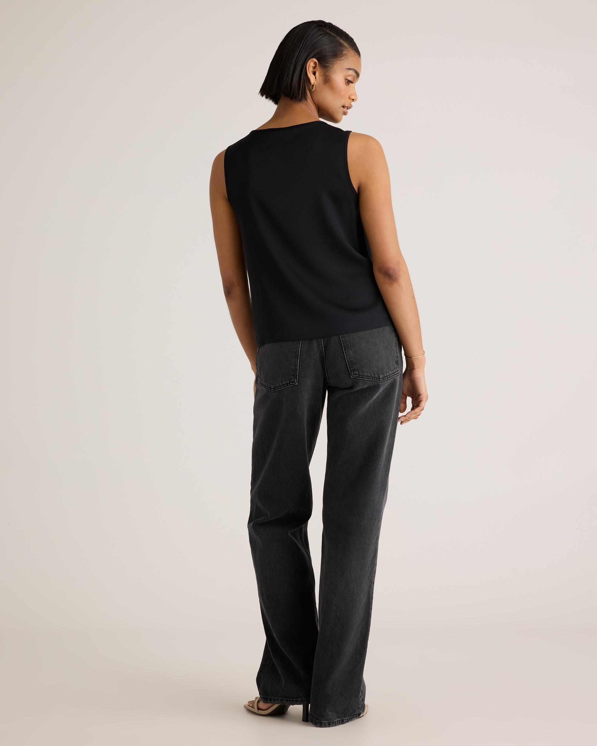 Quince | Women's 100% Washable Silk Stretch Tank Top Product Image