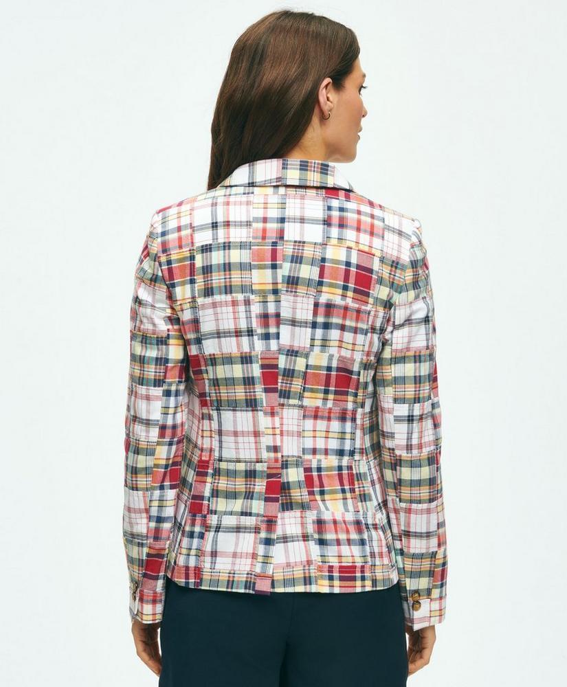 Relaxed Madras Patchwork Jacket In Cotton Product Image