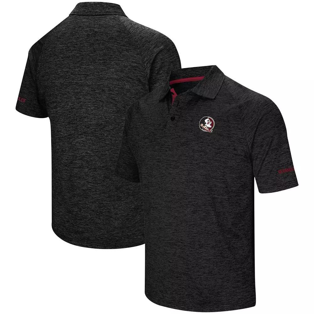 Men's Colosseum Black Florida State Seminoles Big & Tall Down Swing Polo, Size: 4XB Product Image