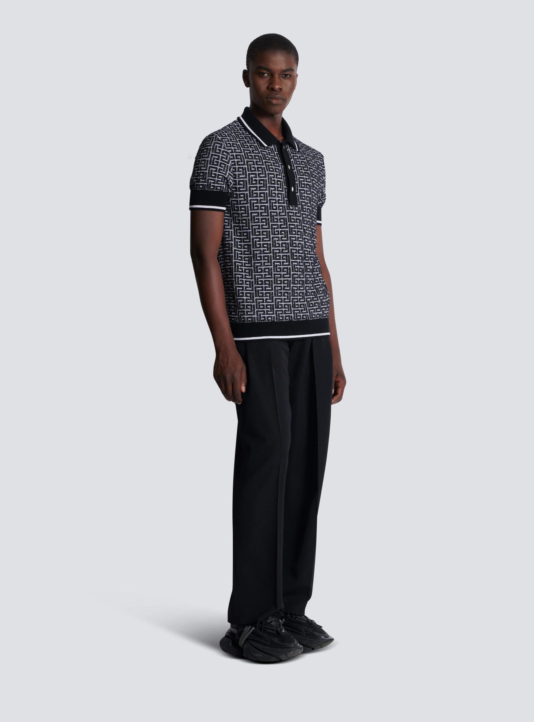 PB Labyrinth knit polo shirt Product Image