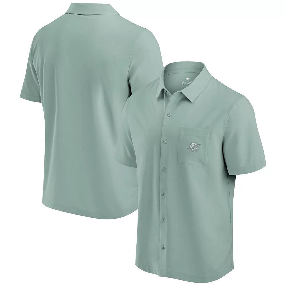Men's Fanatics Signature Mint Miami Dolphins Front Office Button-Up Shirt, Size: XL, Team Product Image