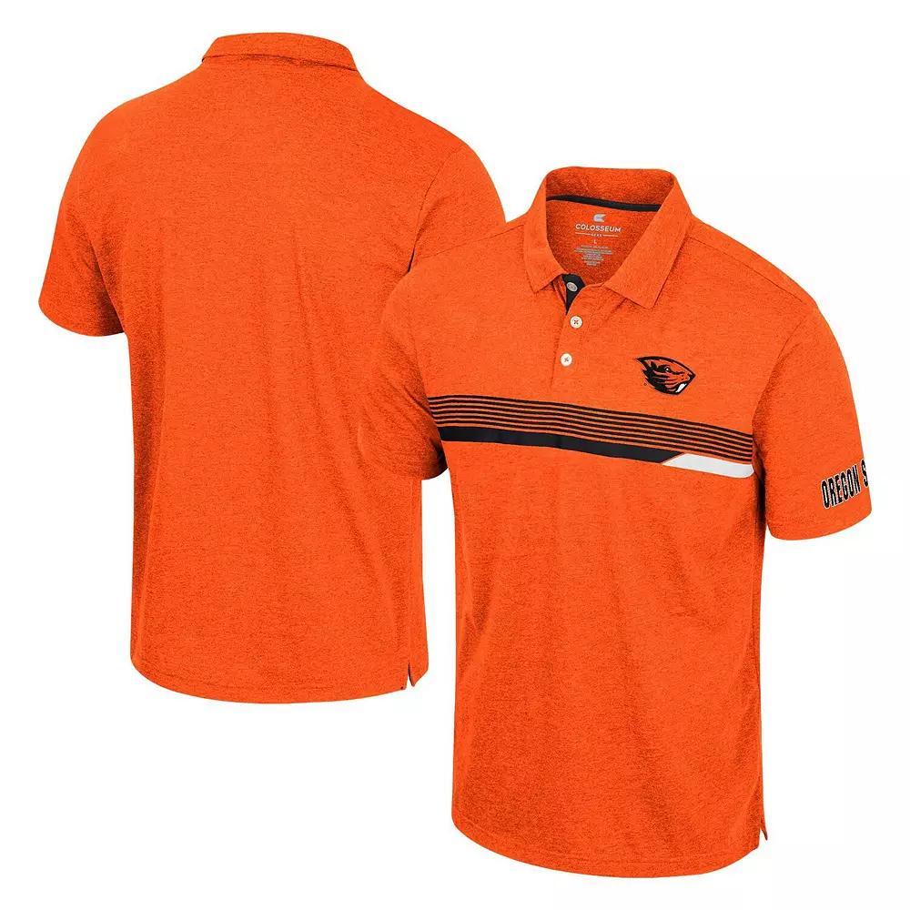 Men's Colosseum  Orange Oregon State Beavers No Problemo Polo, Size: XL Product Image
