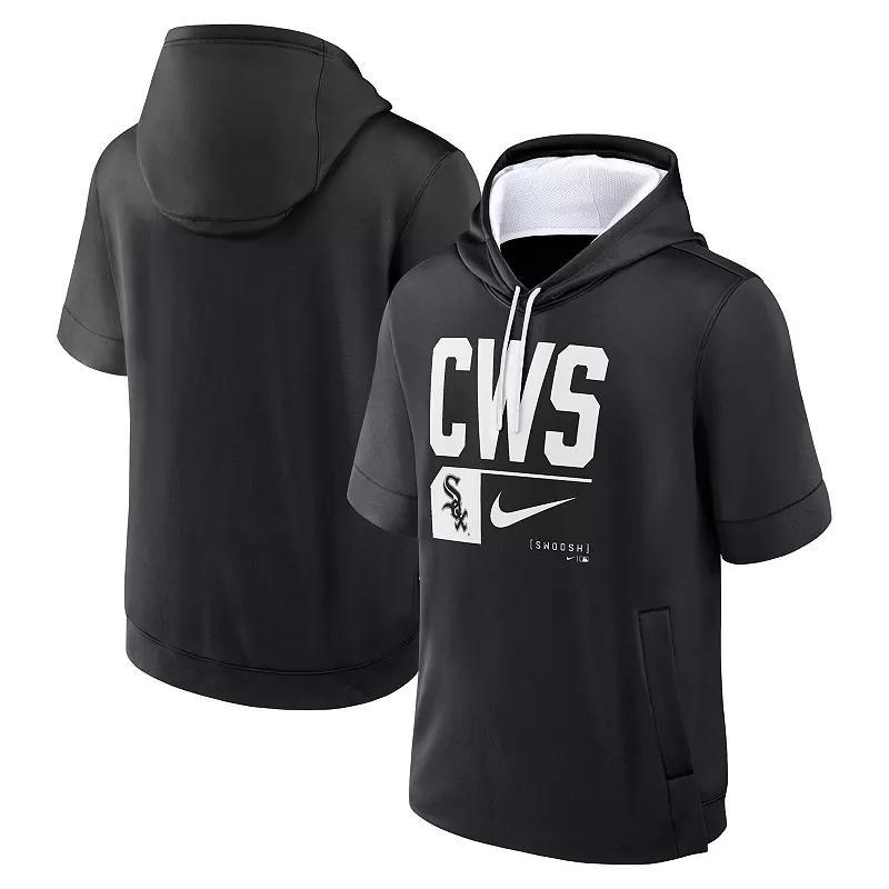 Men's Nike Black Chicago White Sox Tri Code Lockup Short Sleeve Pullover Hoodie, Size: 2XL Product Image