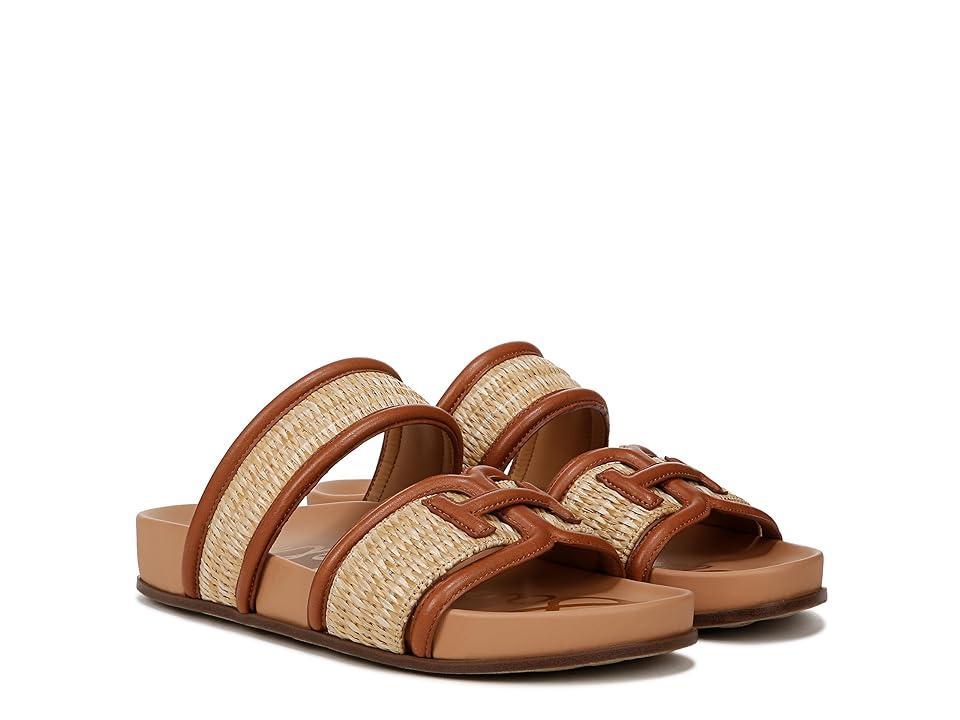 Womens Rowan Leather-Trimmed Slide Sandals Product Image