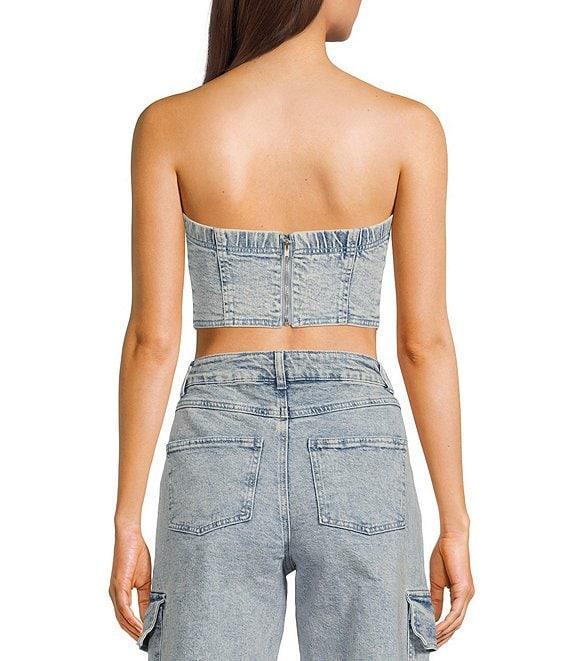 GB Strapless Denim Top Product Image
