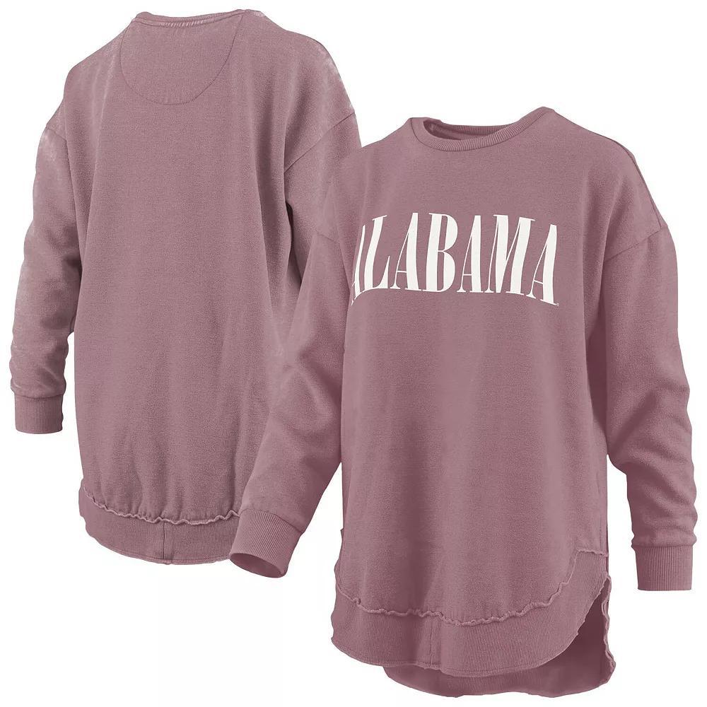 Womens Pressbox Alabama Crimson Tide Poncho Fleece Pullover Sweatshirt Product Image