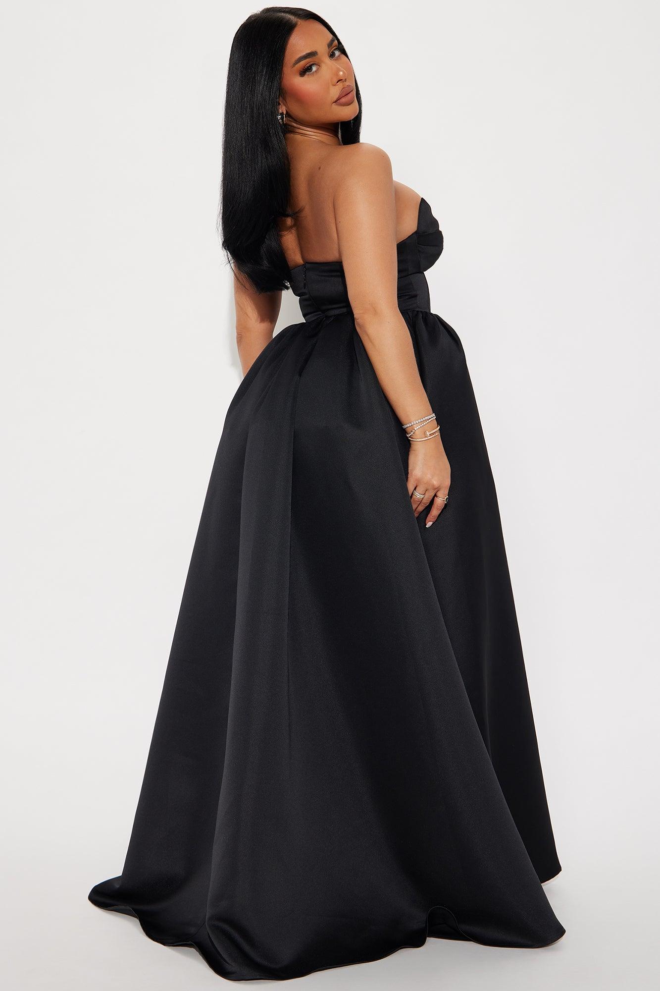 Sweet And Flirty Maxi Dress - Black Product Image