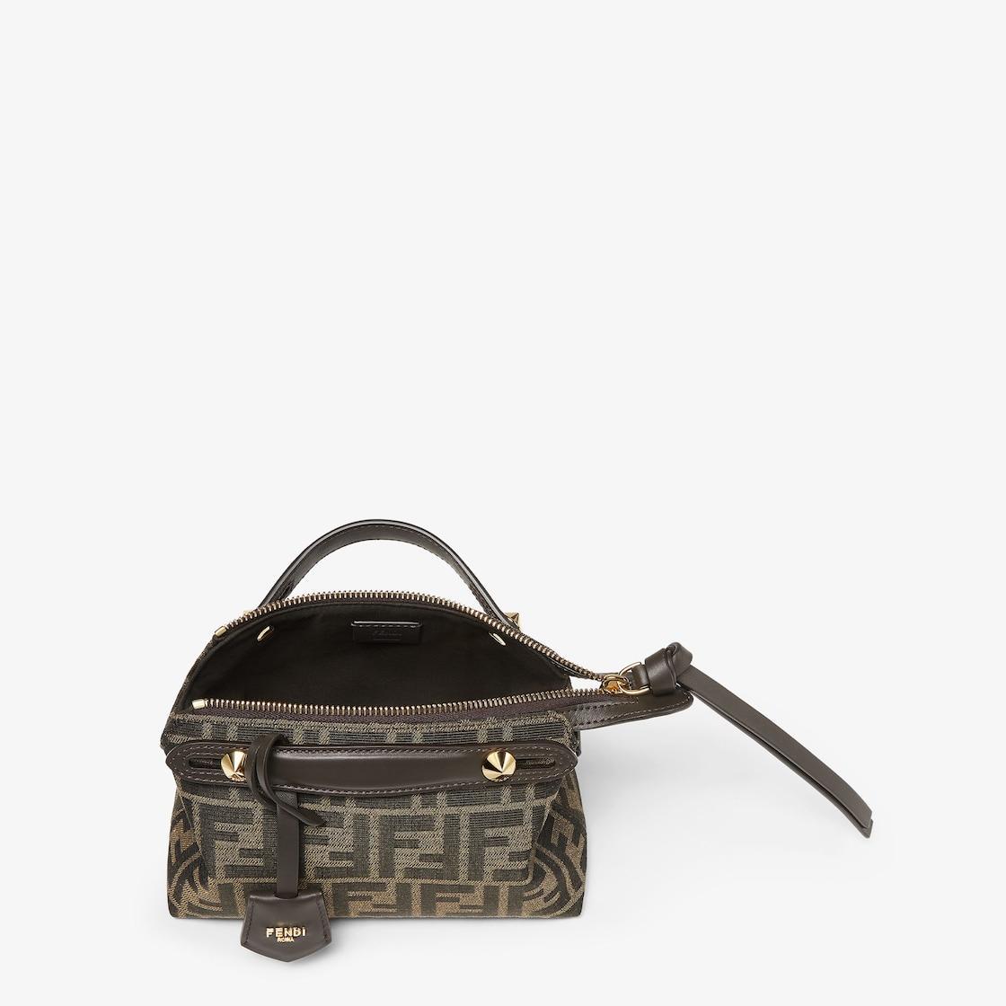 By The Way Soft MiniBrown FF jacquard fabric mini bag Product Image