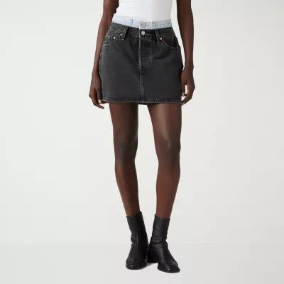 Levi's Womens Mid Rise Mini Denim Skirt Product Image