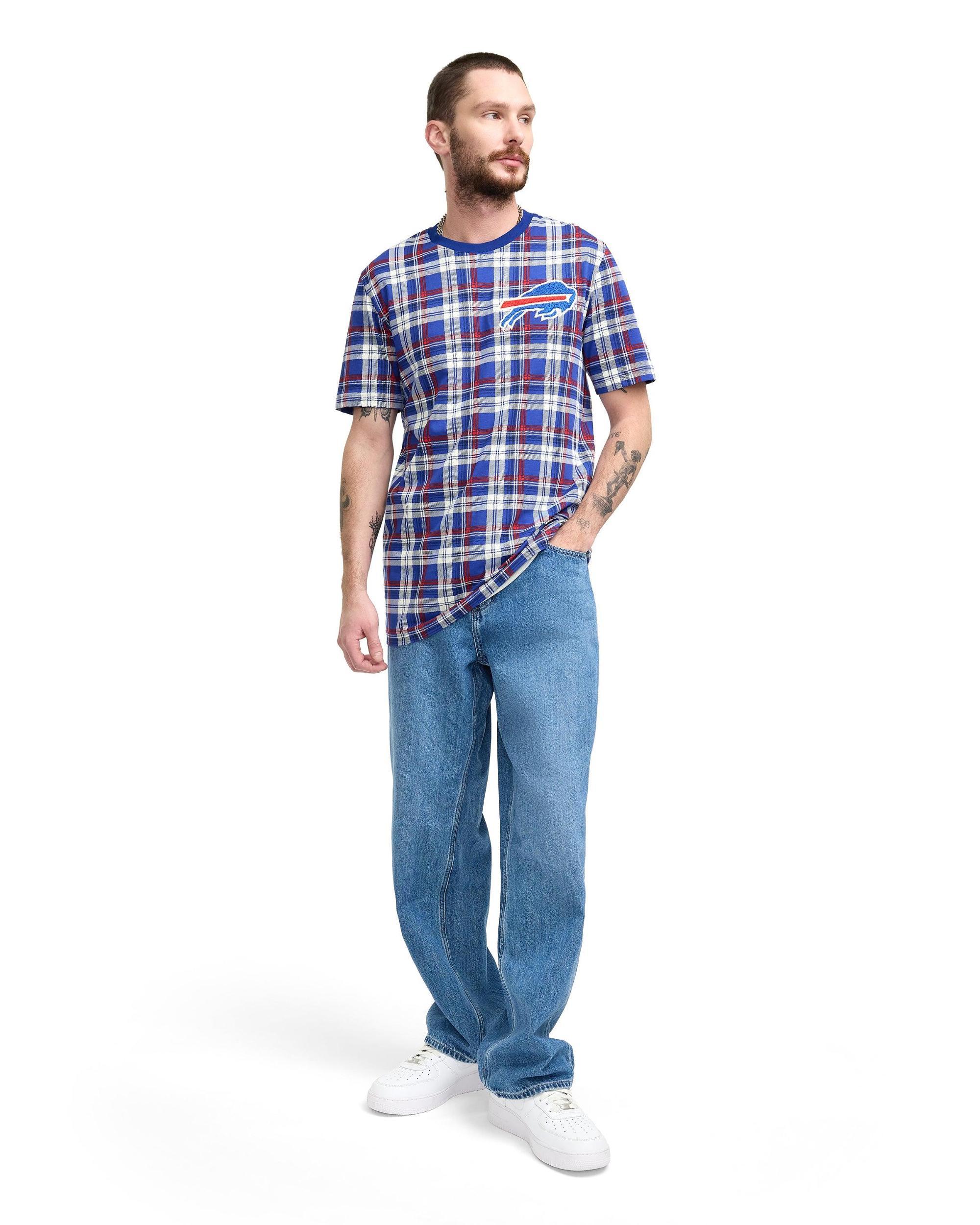 Miami Dolphins 3rd Down Plaid T-Shirt Male Product Image