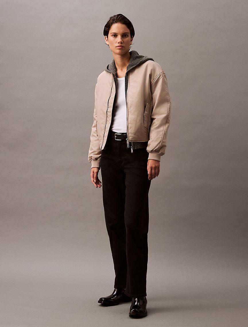 Filled Nylon Bomber Jacket Product Image