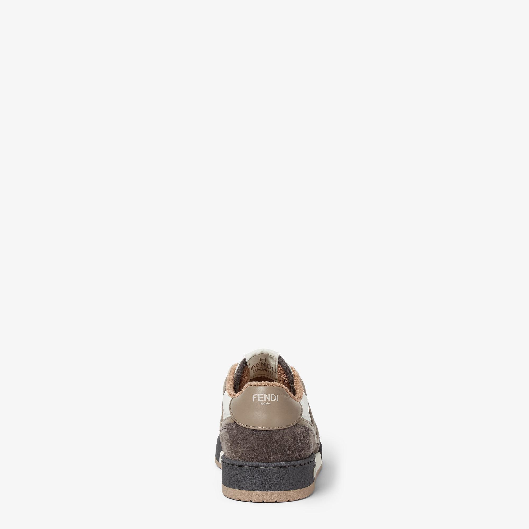 Fendi Match SneakersGray suede low-tops Product Image