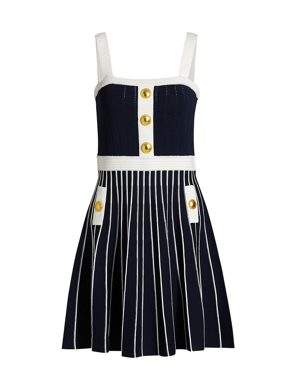 Womens Aurora Knit Fit & Flare Minidress Product Image