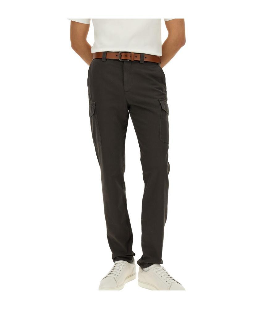 BRUNELLO CUCINELLI Belt-loop Casual Pants In Brown Product Image