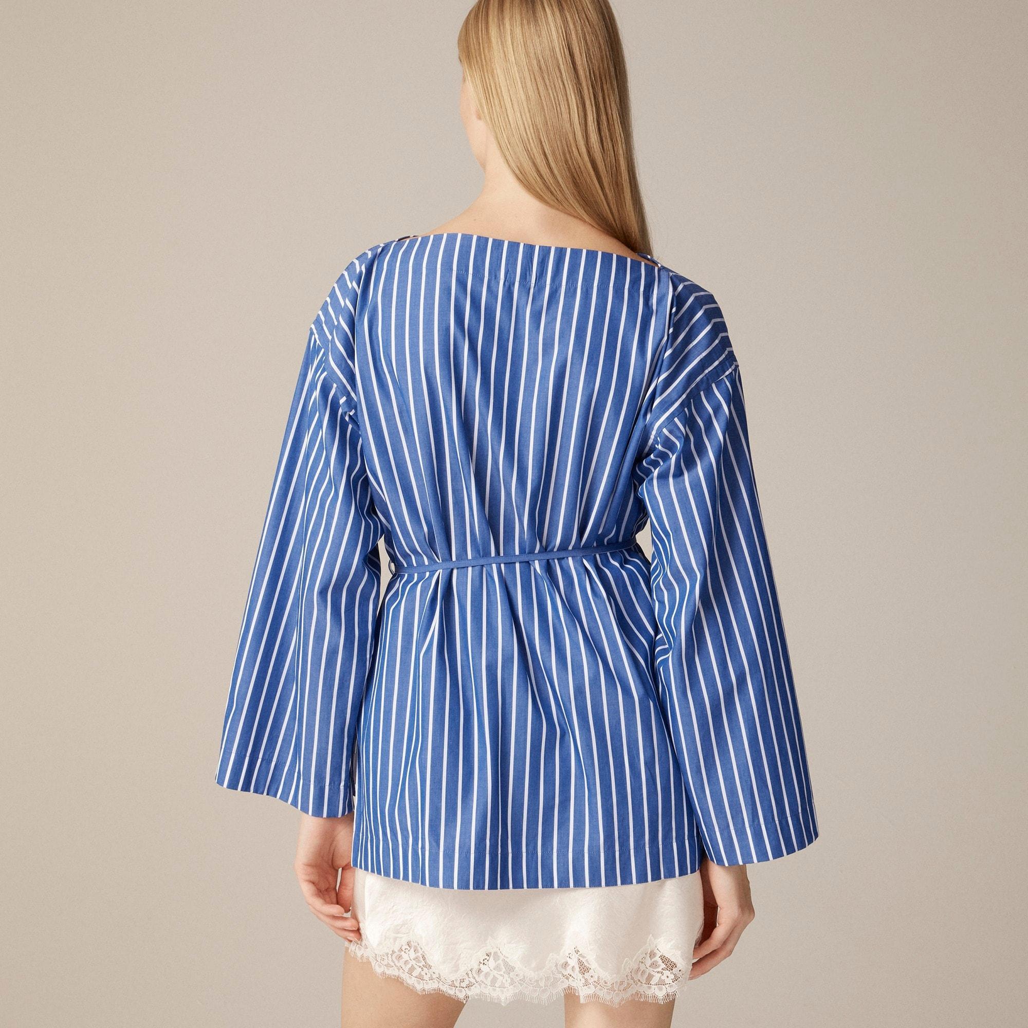 Ciel top in striped cotton poplin Product Image