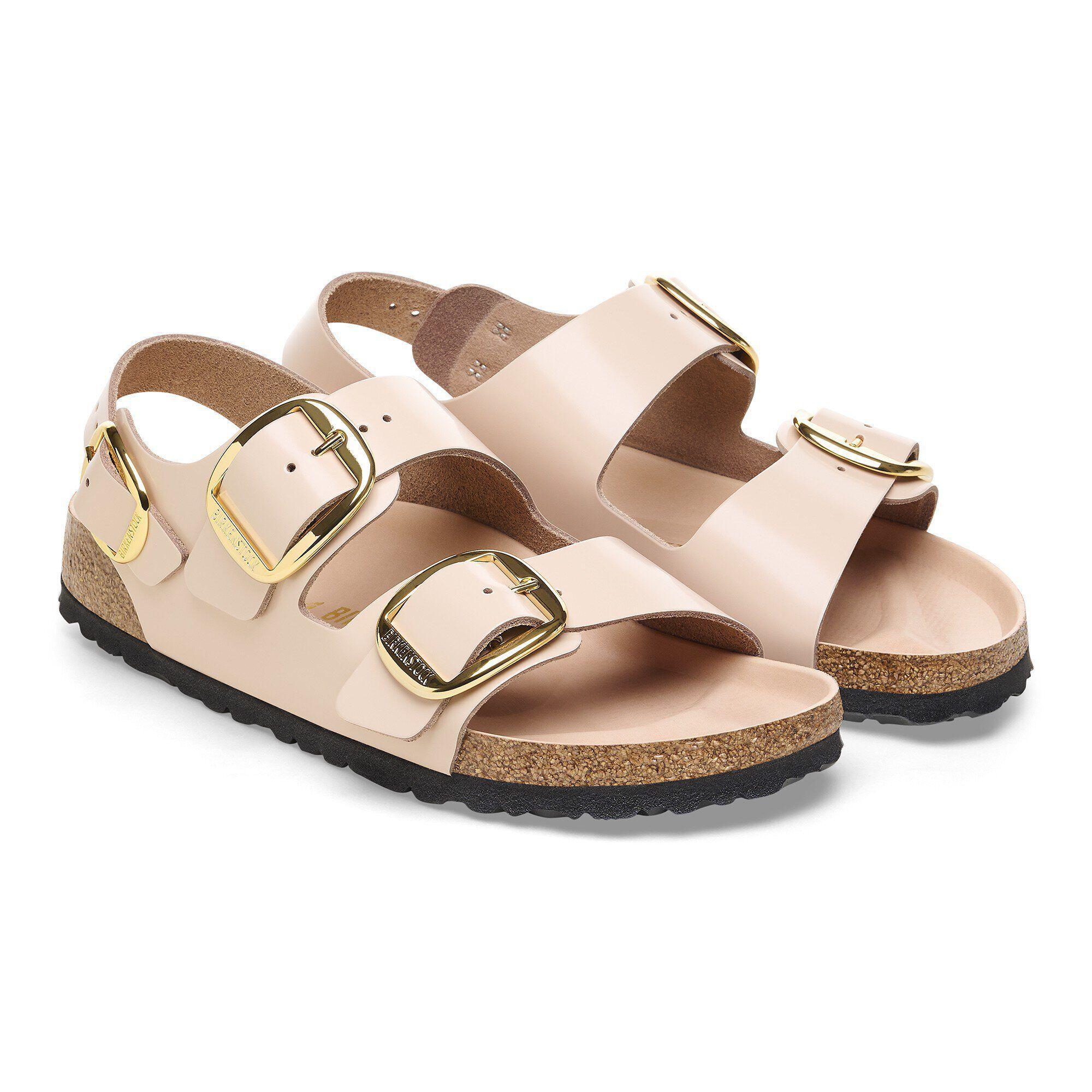 Milano Big Buckle Natural Leather Patent Product Image