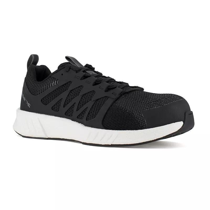 Reebok Work Fusion Flexweave Mens Blackout Composite Toe ESD Shoes Product Image