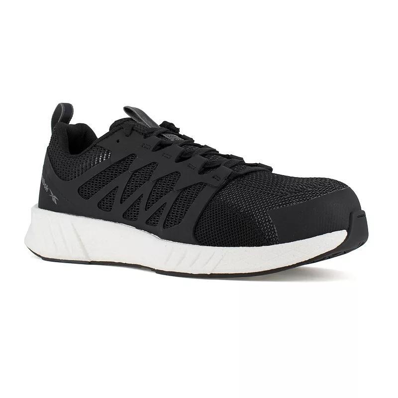 Reebok Work Fusion Flexweave Mens Blackout Composite Toe ESD Shoes Product Image