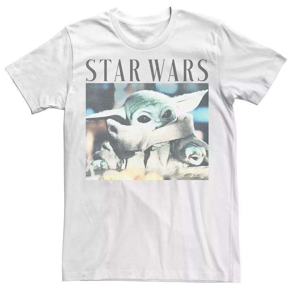 Men's Star Wars The Mandalorioan Sunlight Grogu Poster Tee, Size: Large, White Product Image