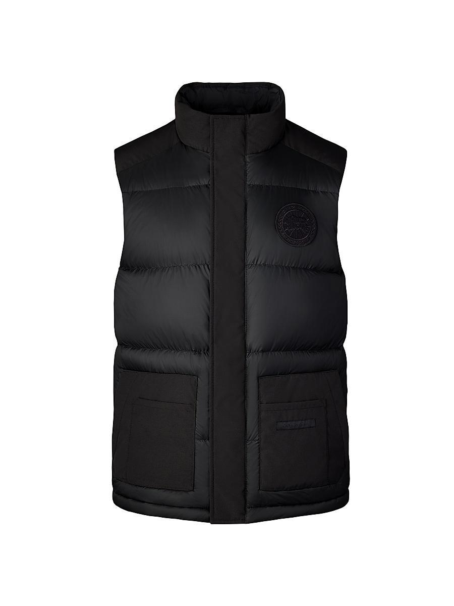 Mens Mixed Media Paradigm Freestyle Quilted Down Vest Product Image