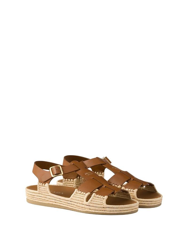Prada Womens Leather Sandals Product Image