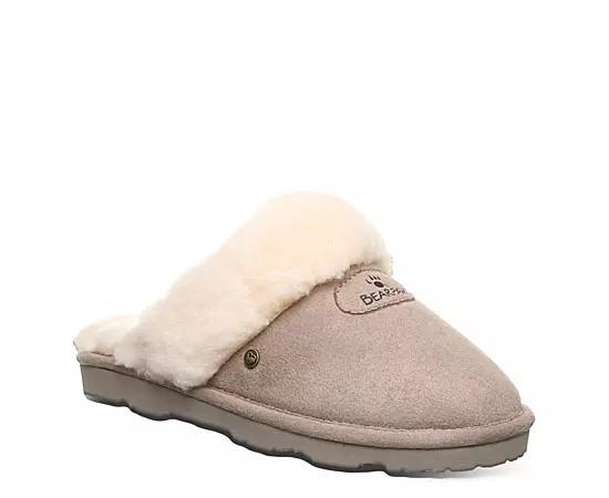 Bearpaw Effie Women's Plush Collar Slippers, Size: 11, Iced Brown Product Image