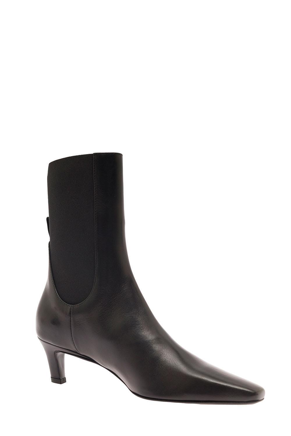 TOTÊME Toteme Woman Ankle Boots Black Size 7 Leather Product Image