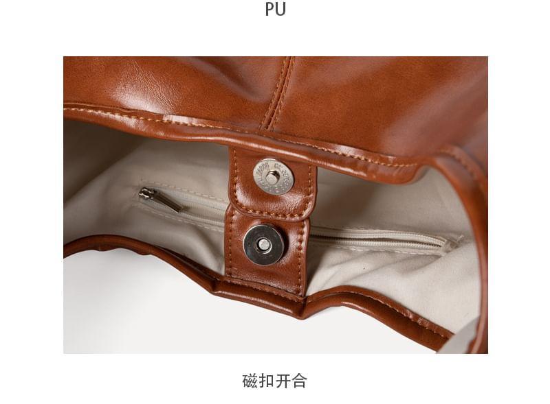 Faux Leather Tote Bag Product Image