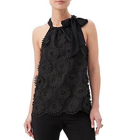 Womens Mirai Floral-Embroidered Halterneck Top Product Image