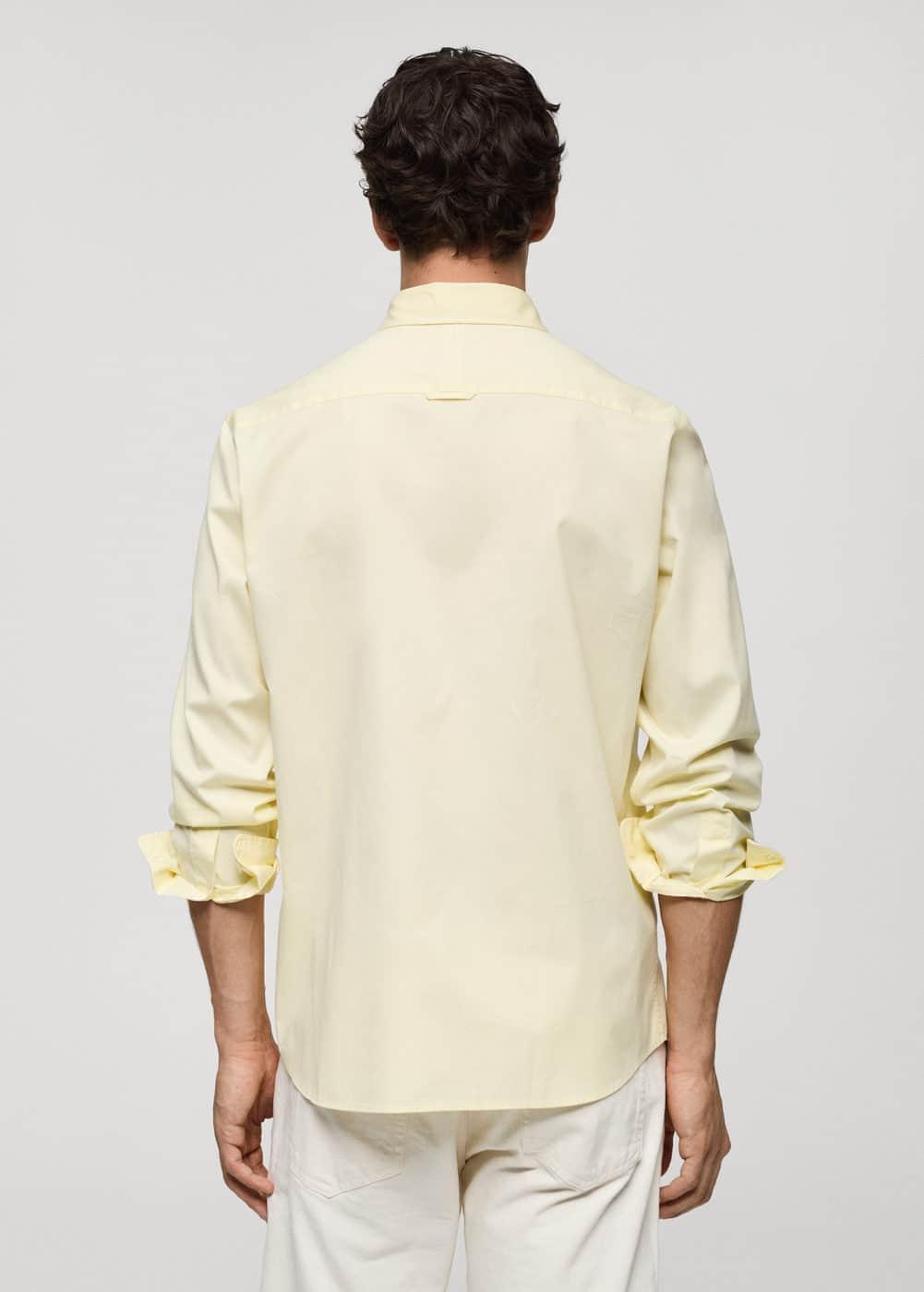 Mango Mens 100% Cotton Regular-Fit Shirt Product Image