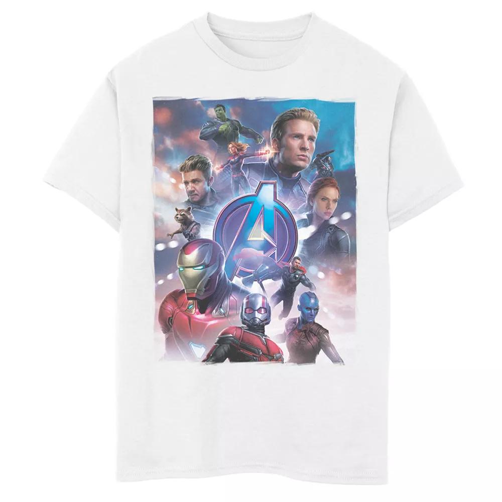 Men's Avengers Basic Poster Tee, Size: XL, White Product Image