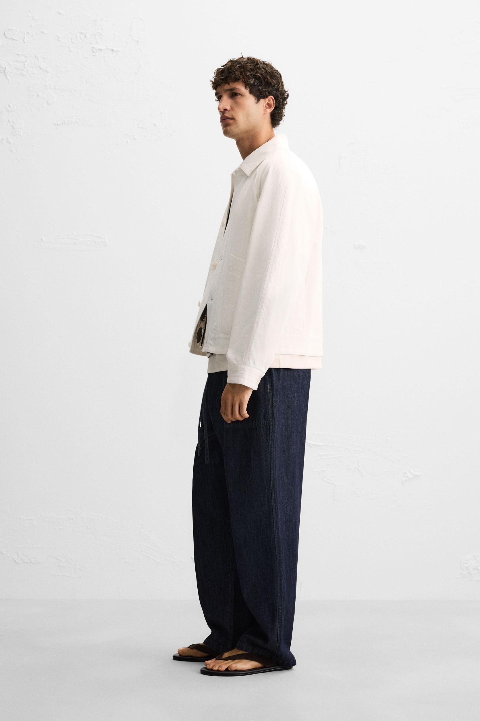 LINEN-COTTON JACKET Product Image