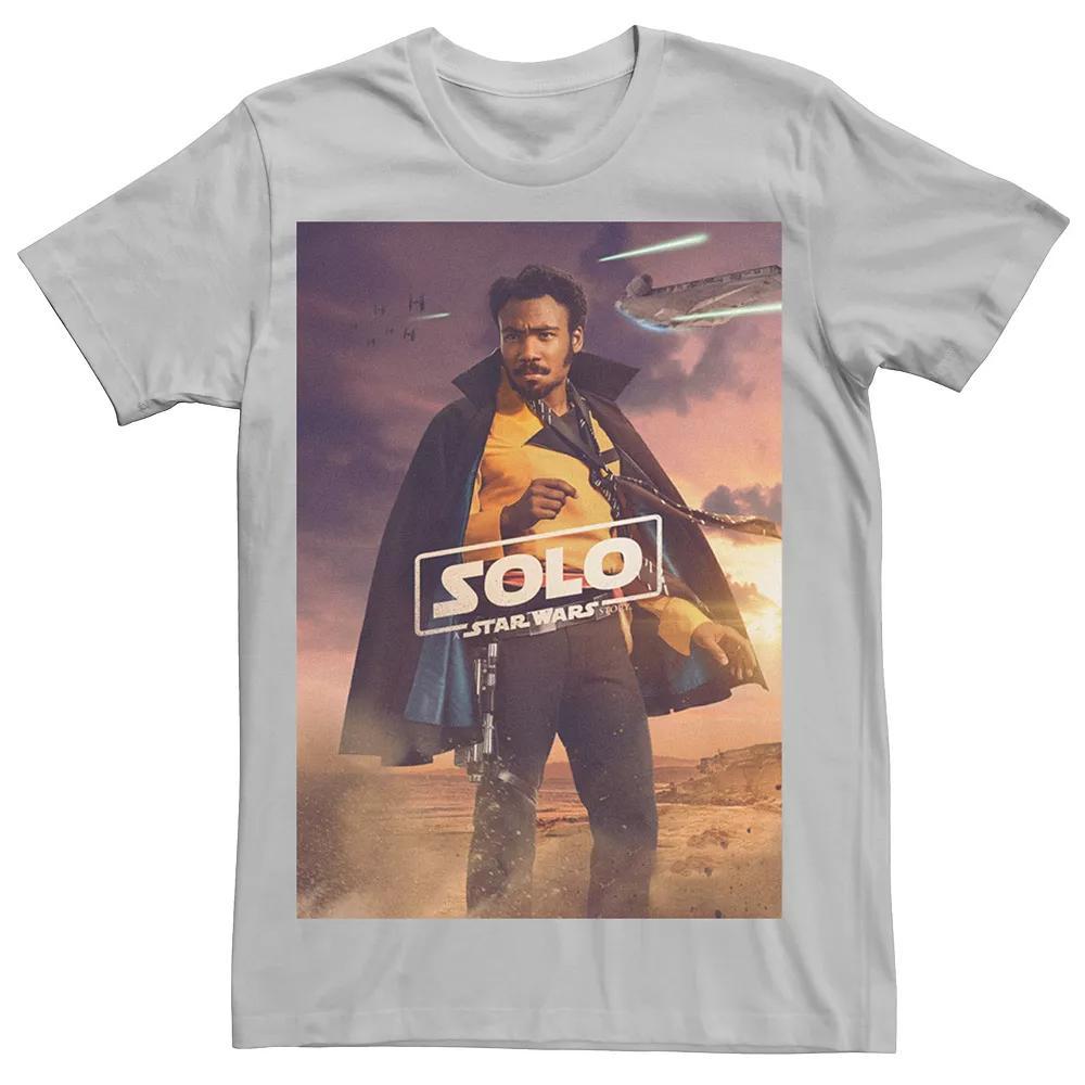 Men's Star Wars Han Solo Lando Poster Tee, Size: Medium, Silver Product Image