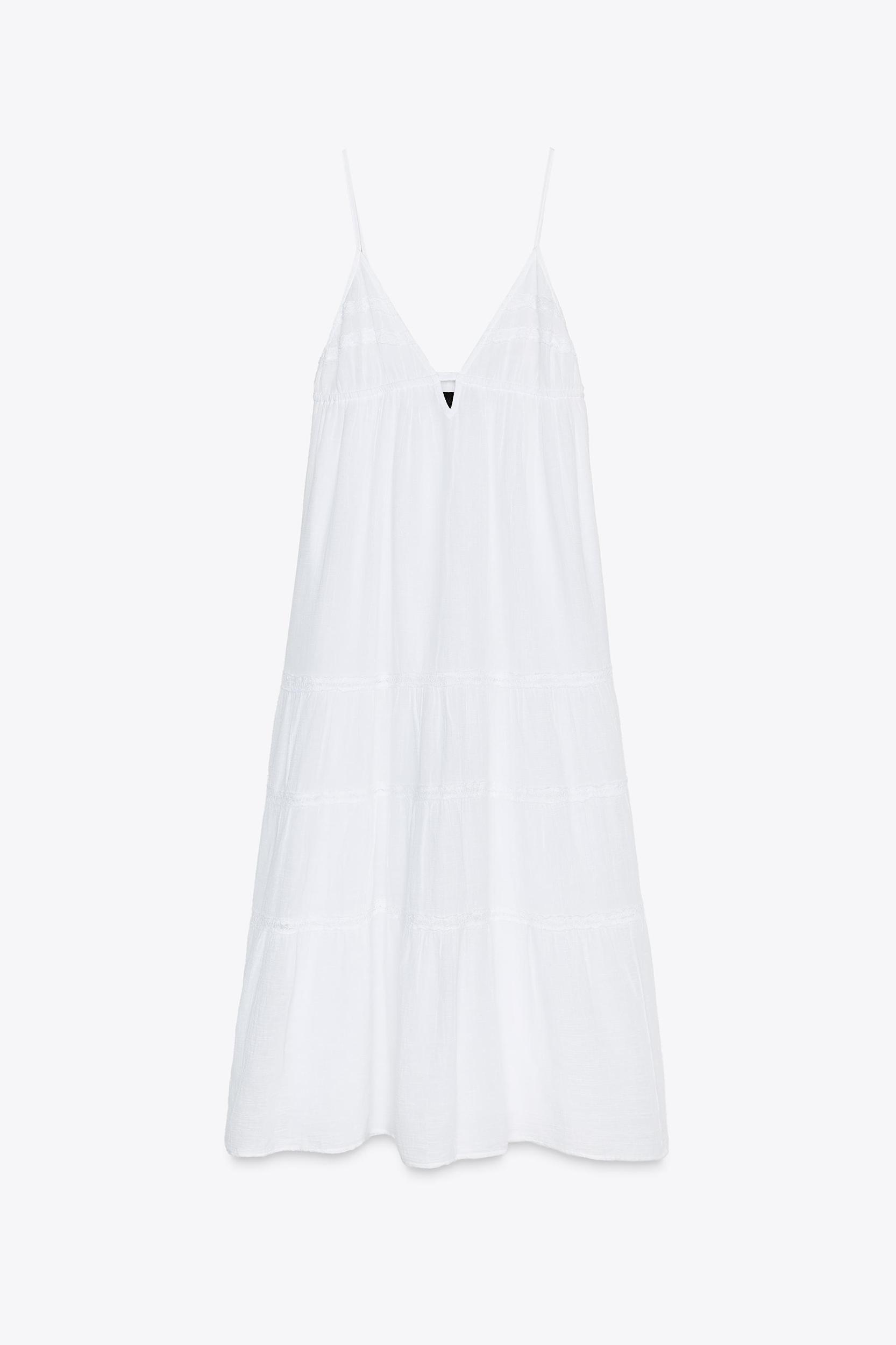 EMBROIDERED MIDI DRESS Product Image