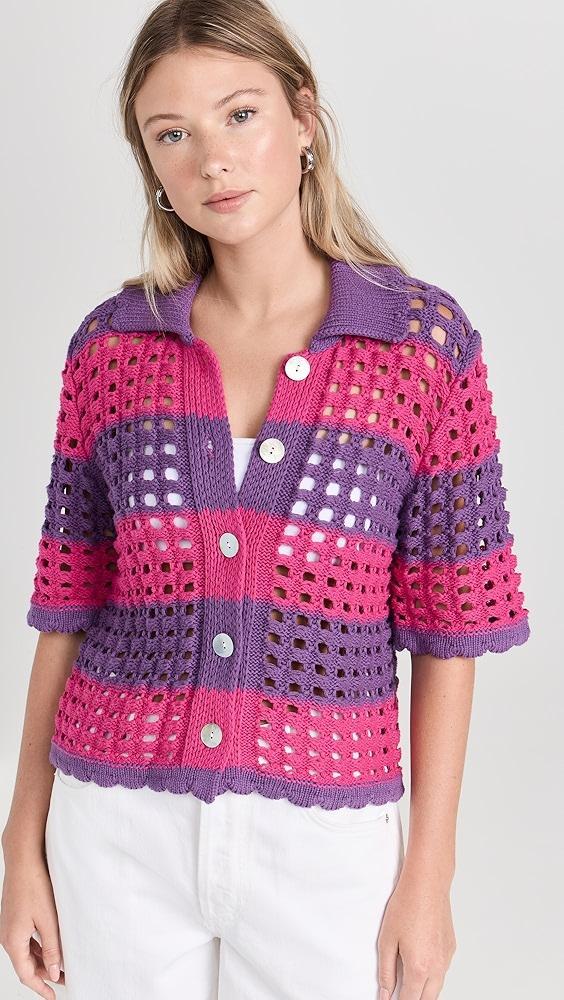 Little Lies Violet Crochet Top | Shopbop Product Image