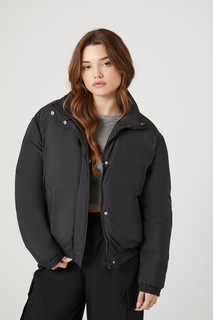 Funnel Neck Puffer Jacket | Forever 21 Product Image