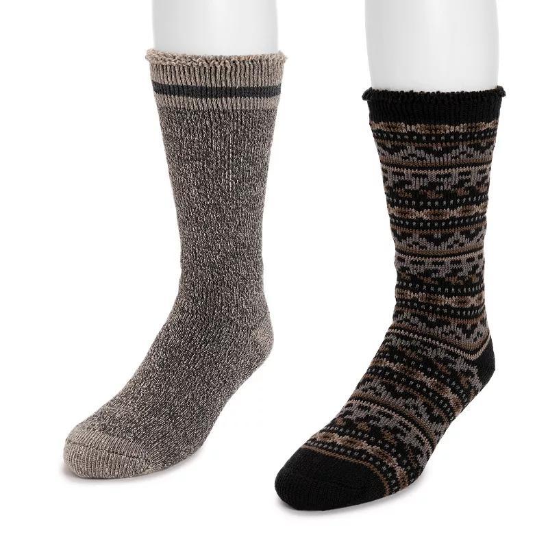 Mens MUK LUKS 2-Packk Heat Retainer Socks Product Image