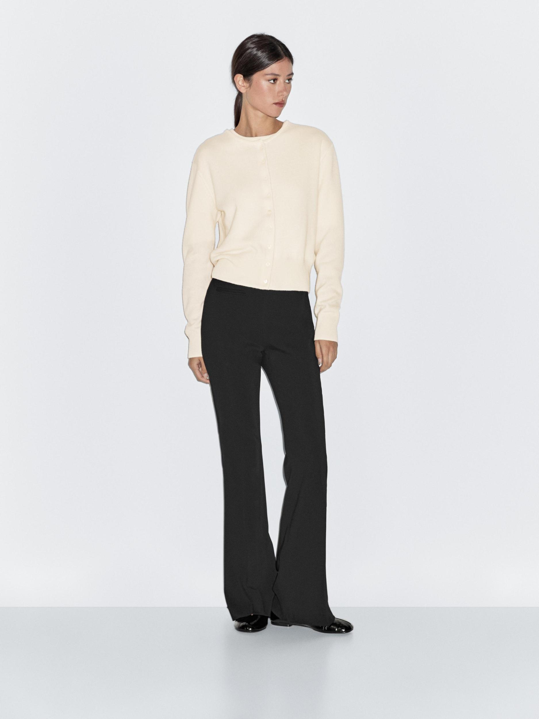 Wool blend knit cardigan Product Image
