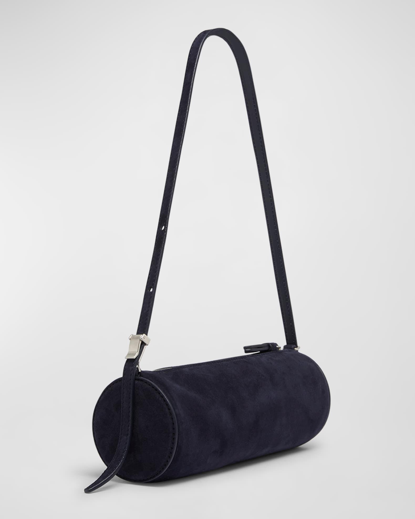 Silo Zip Suede & Leather Shoulder Bag Product Image