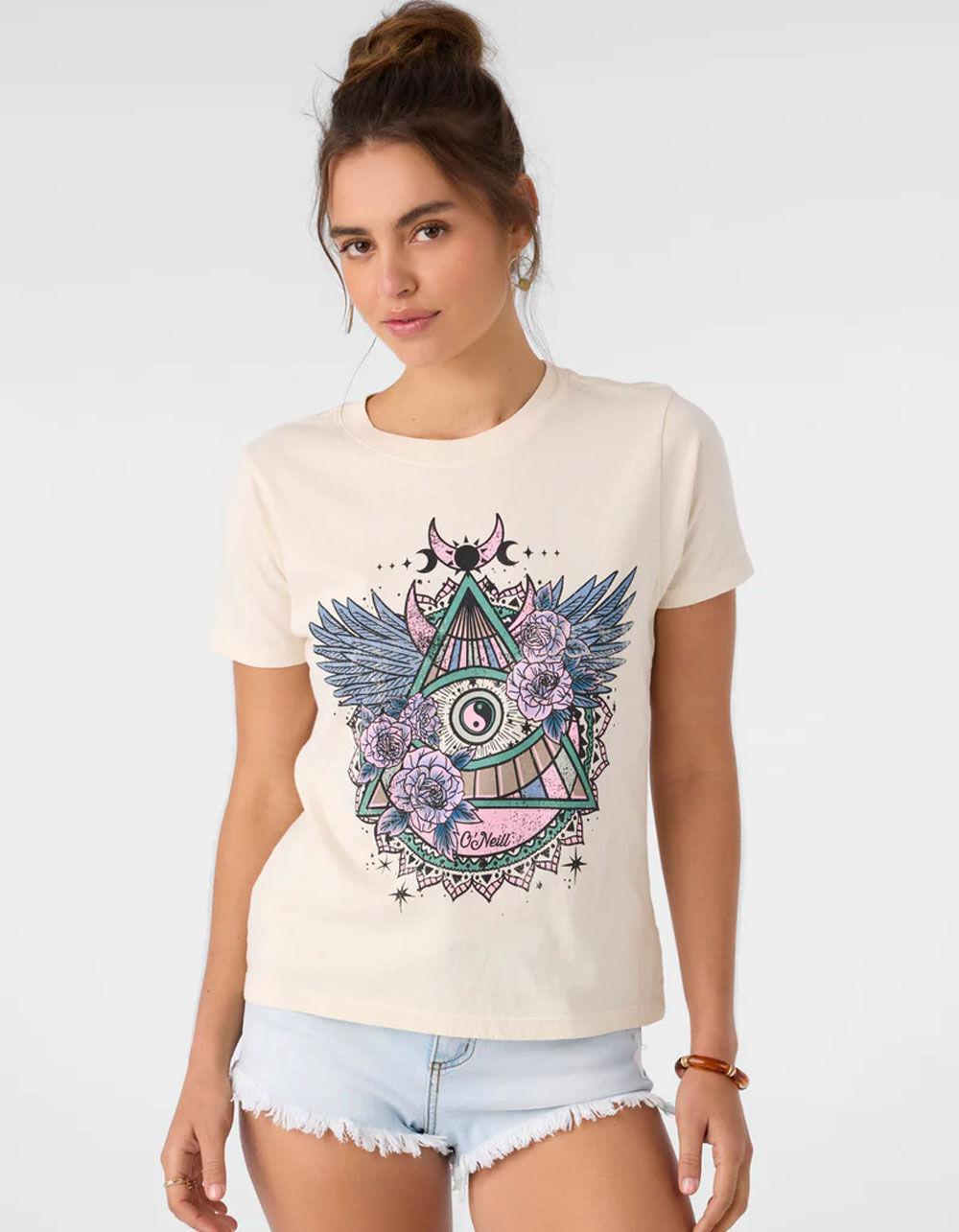 O'NEILL Moonbloom Womens Boy Tee - IVORY Product Image