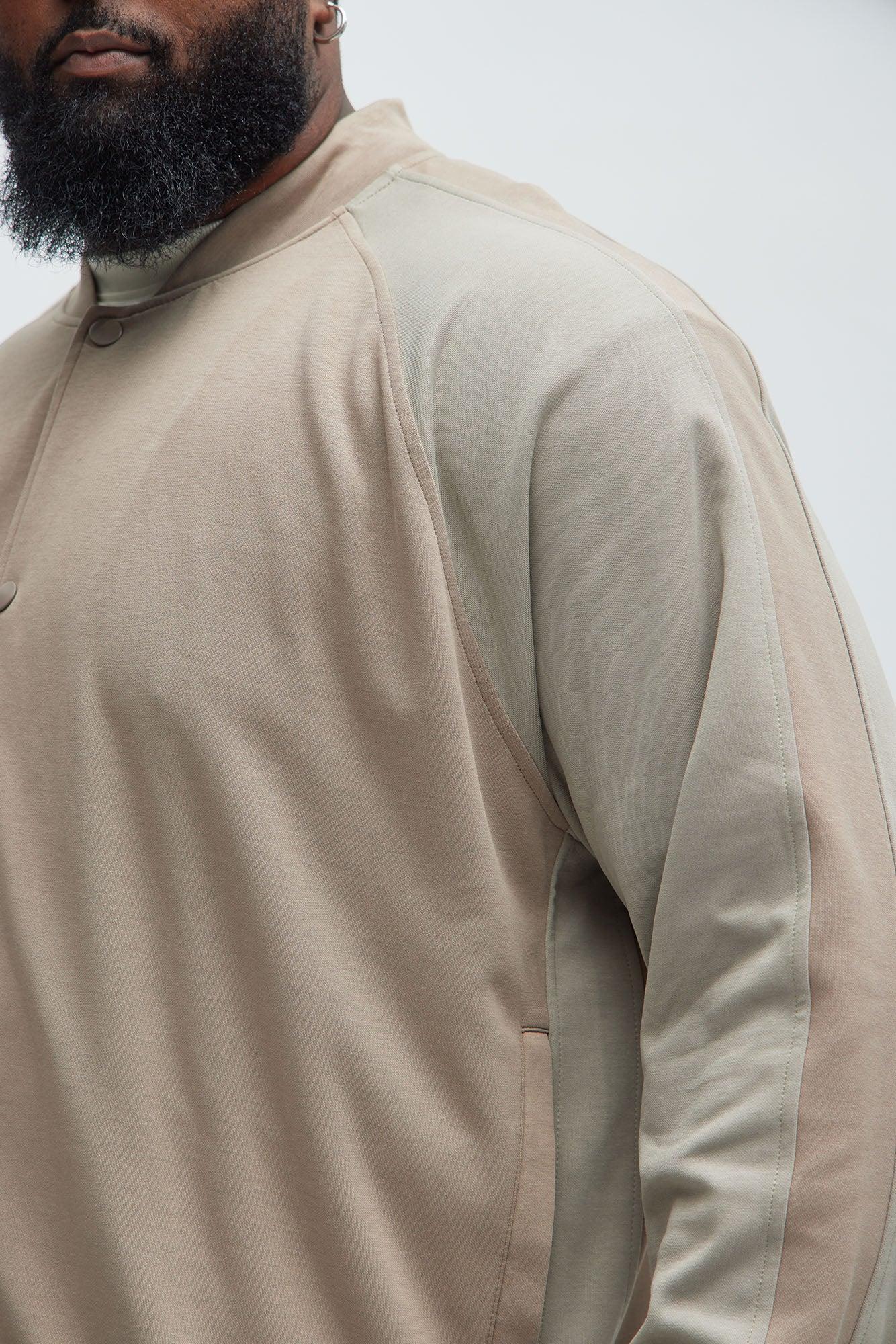 Ryan Interlock Bomber Jacket - Taupe Product Image