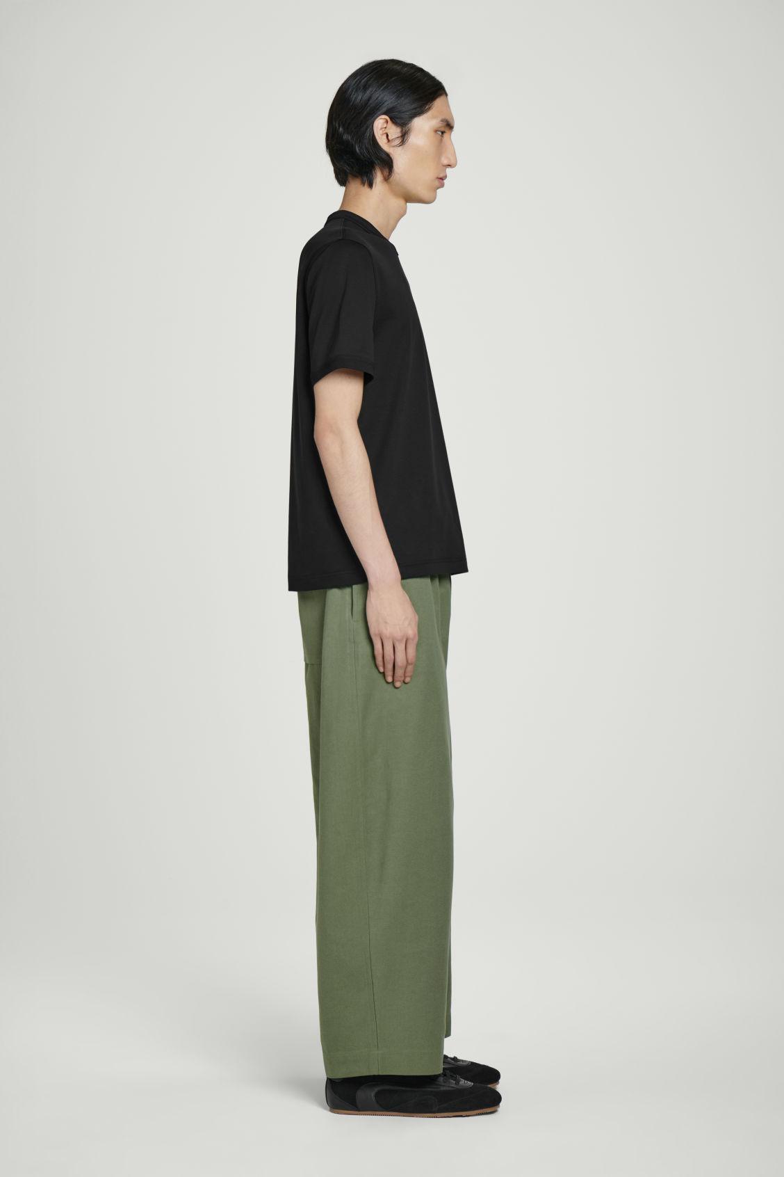 REGULAR-FIT MERCERIZED-COTTON T-SHIRT Product Image