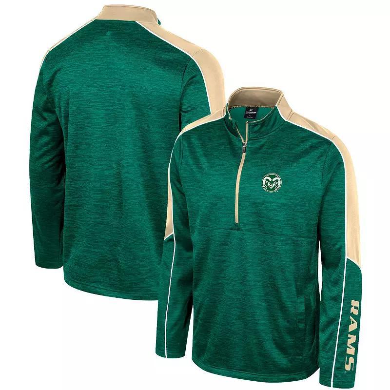 Men's Colosseum Blue UCLA Bruins Marled Half-Zip Jacket, Size: XL Product Image