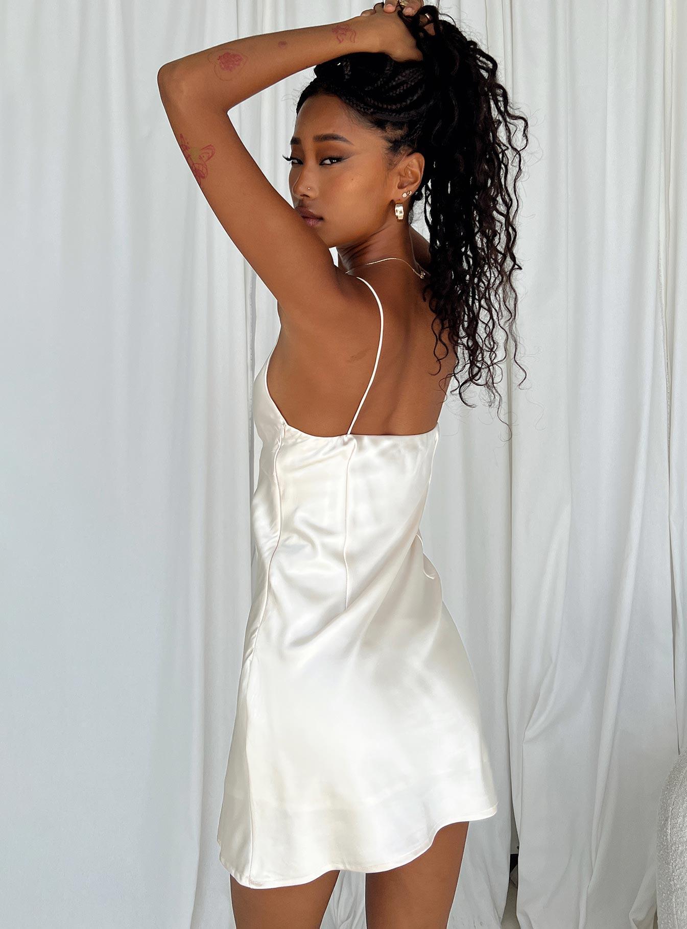 Marilyn Mini Dress Champagne Product Image